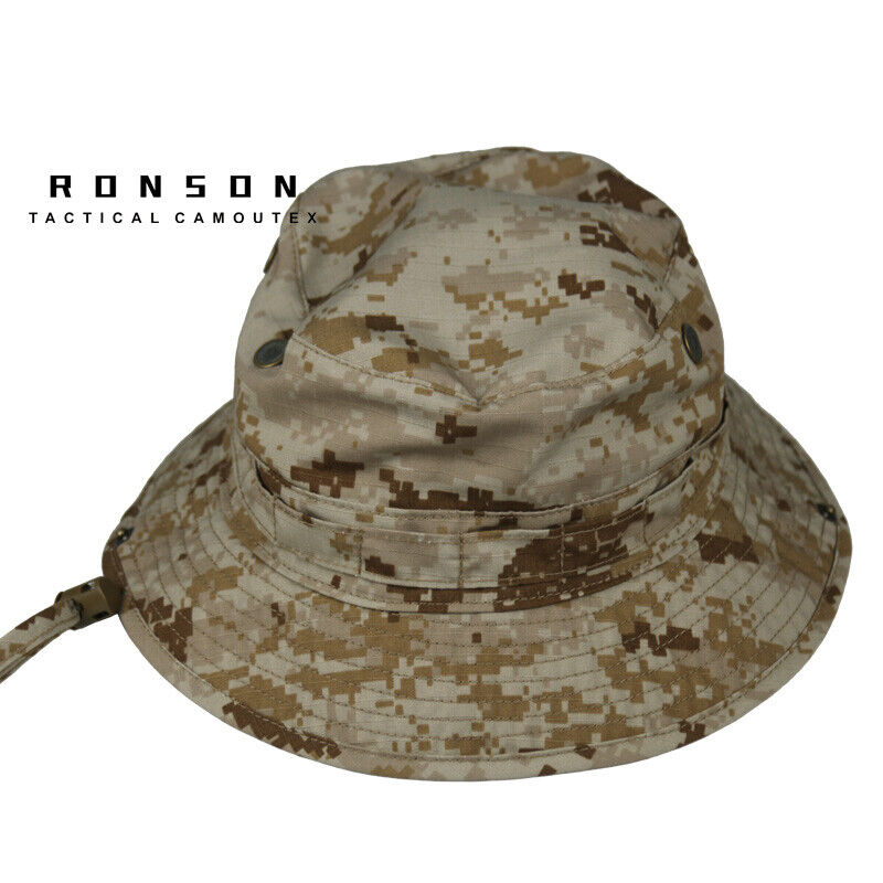 Tactical Hunting Camouflage Wide Brim BONNIE Hat Outdoor Camping Fishing Cap - Picture 22 of 93