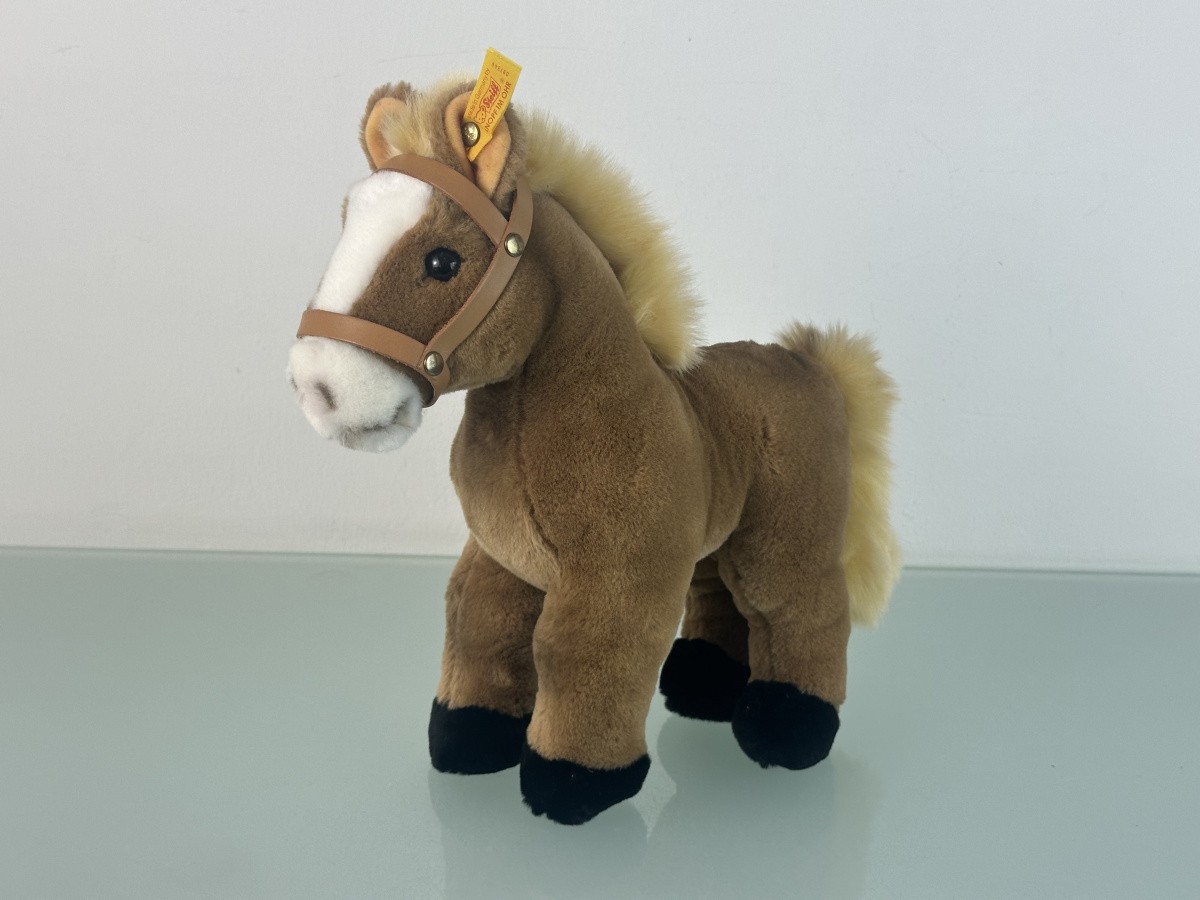 Steiff Animal 420146 Horse on Wheels 32 x 32cm. Excellent