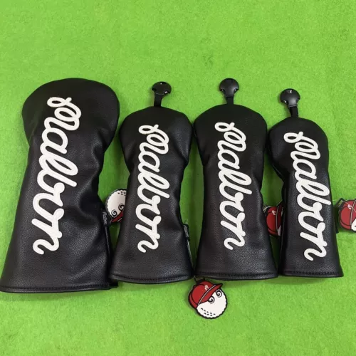 Golf club head cover,serving rod, wooden mixed cover, pure black ,white letters- - 第 25/34 張圖片