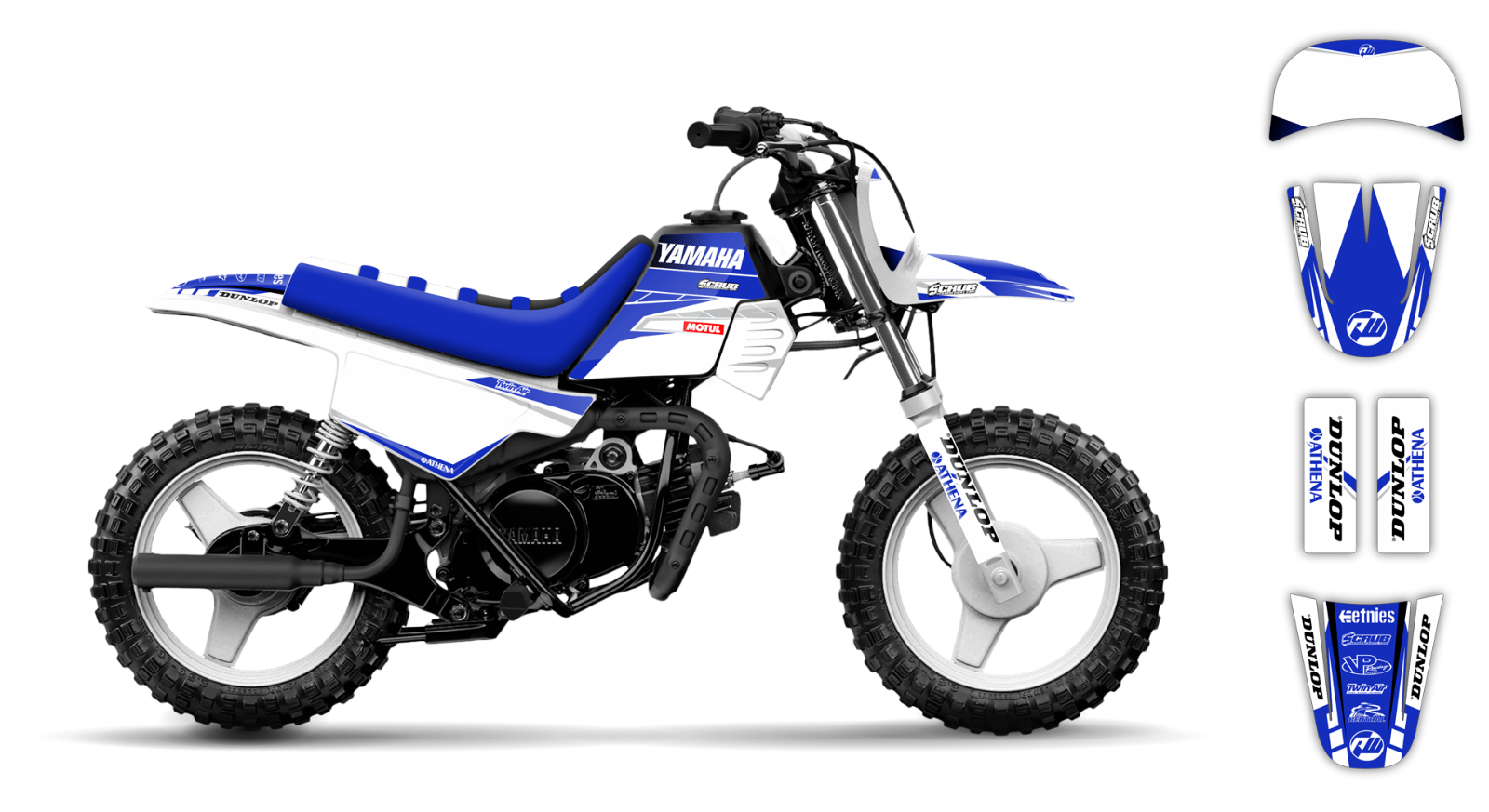 Yamaha PW 50 1986-2024 ALL YEARS Graphics Decals Stickers