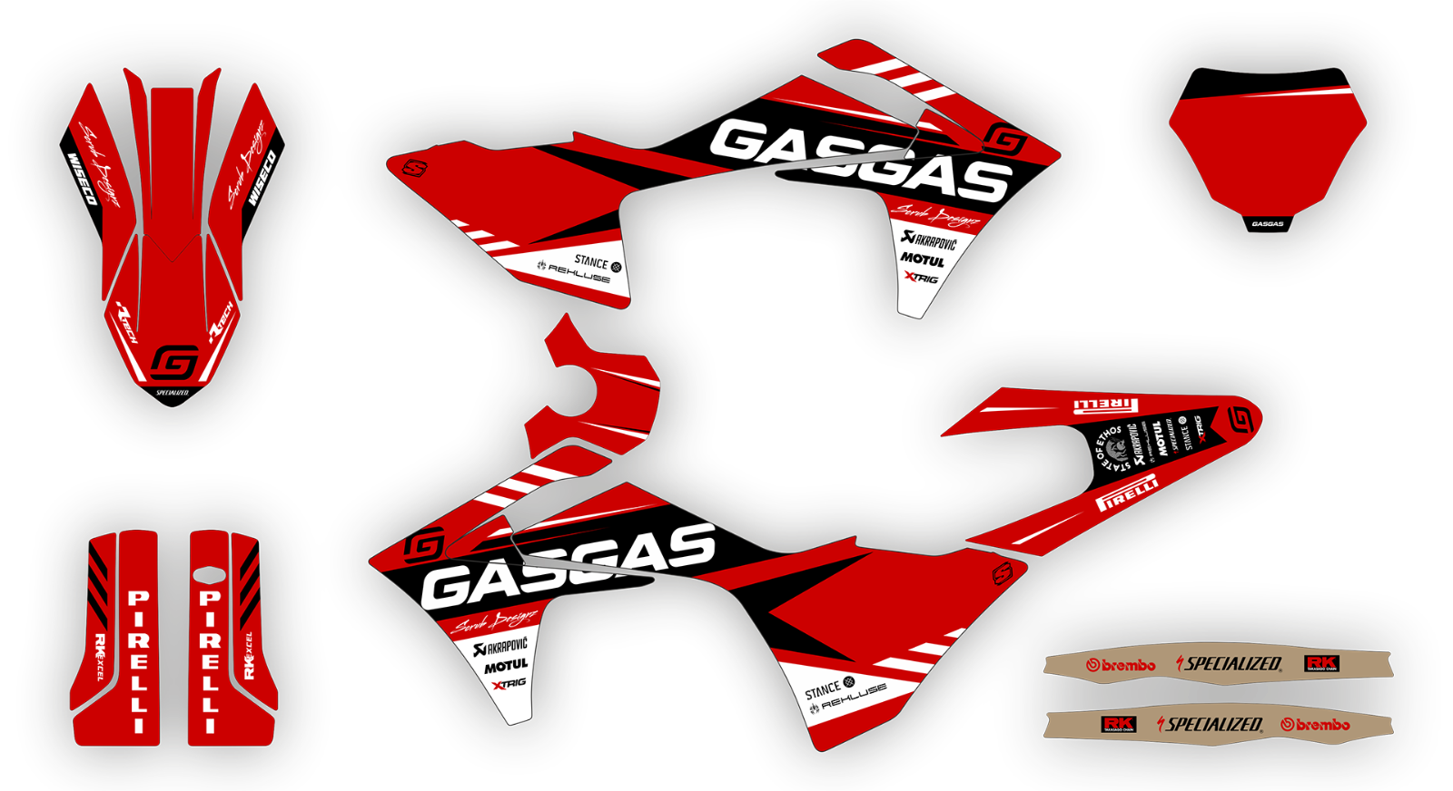 Gas Gas MC 65 2024 Graphics decals stickers kit GASGAS MC 65 2024