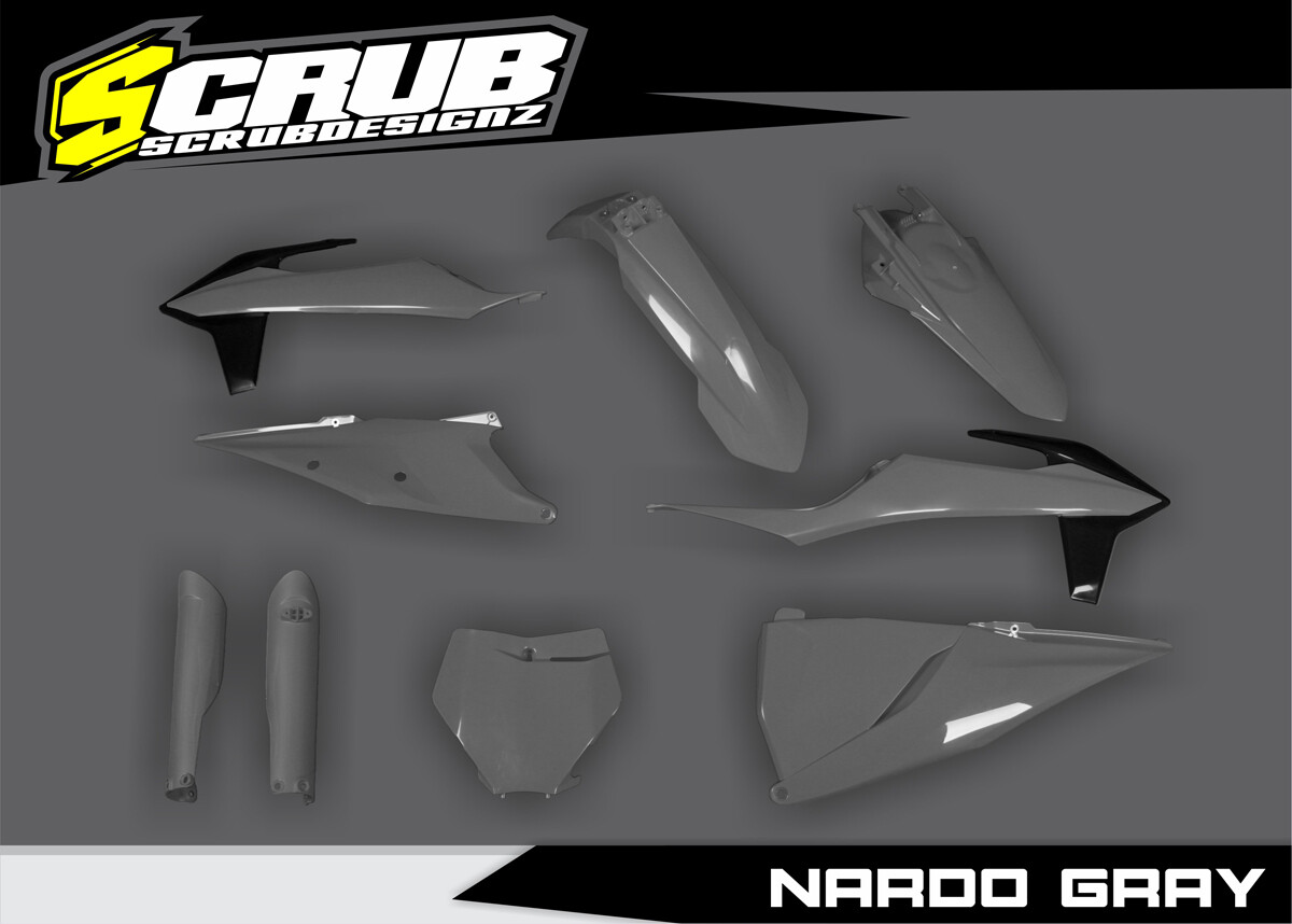 Plastics Kit Nardo Grey KTM SX SX-F XC XC-F 2019-2022 125-150-250-300-350-450