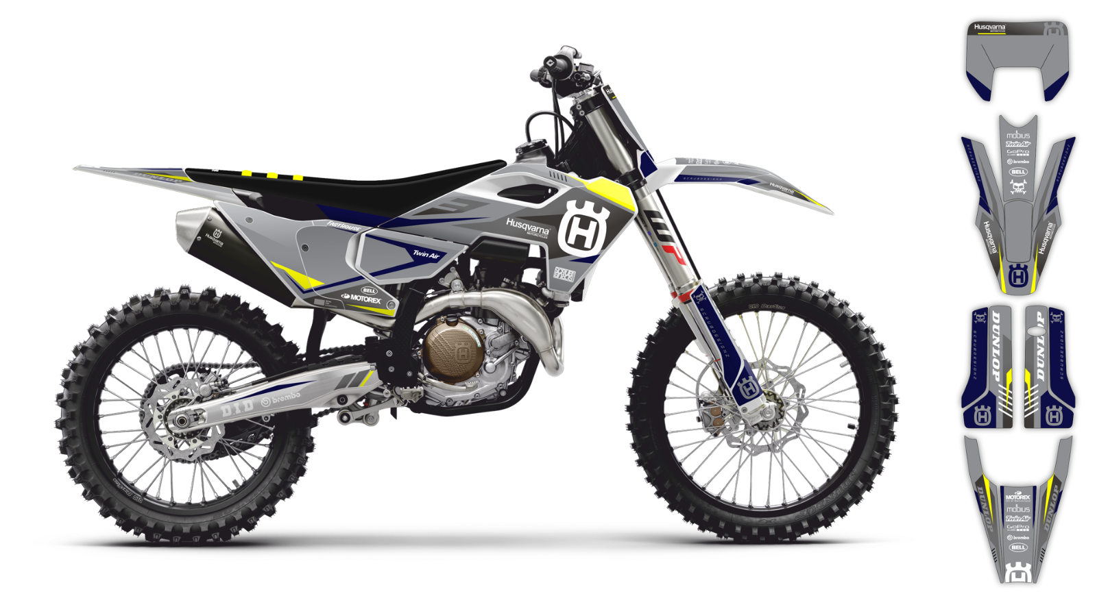 Husqvarna Graphics TE FE  150 250 300 350 450 501 - 2020 2021 2022 2023 decal