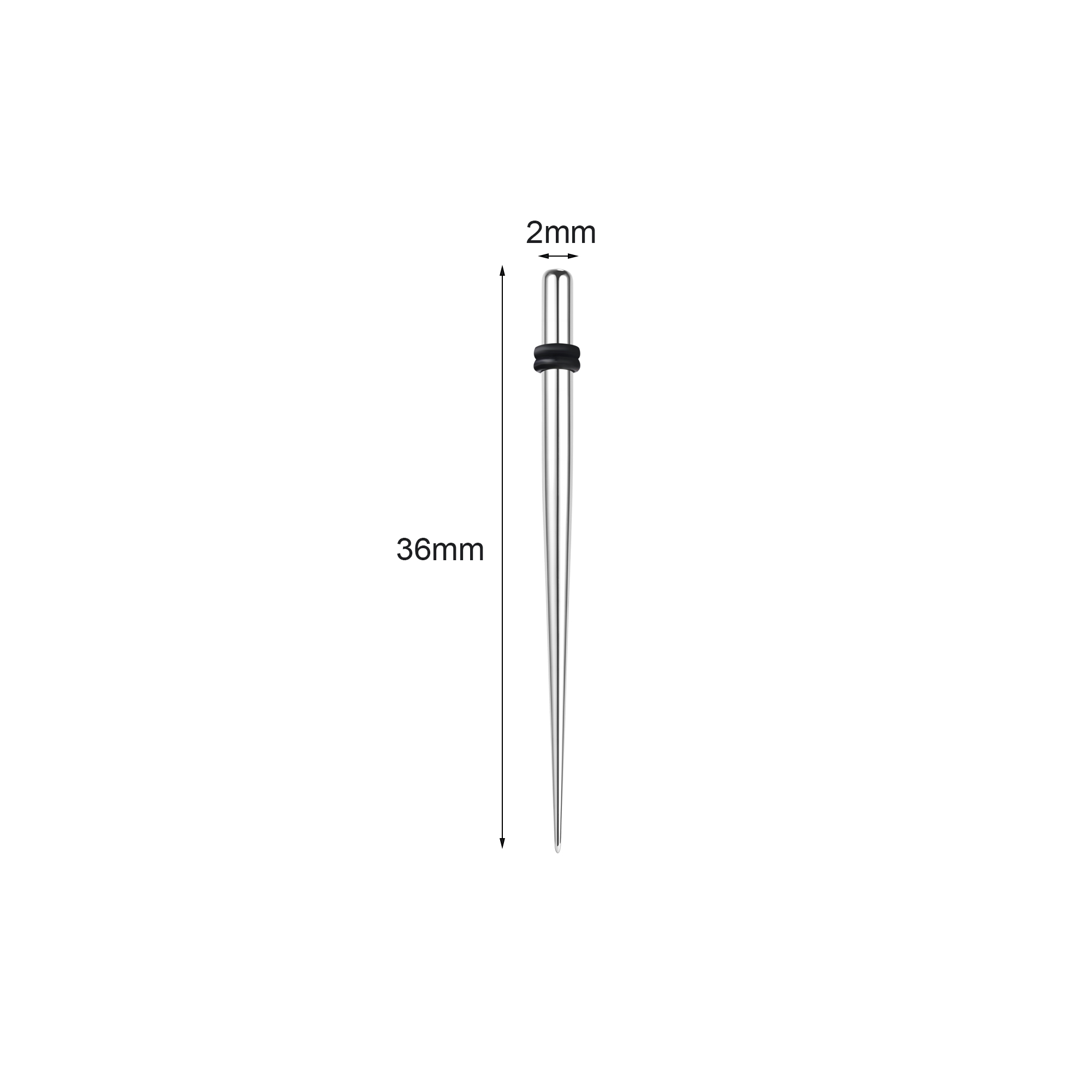 1 Pair Ear Stretchers Tapers Expanders Stainless Steel Ear Plug Gauge Piercings - Picture 12 of 16