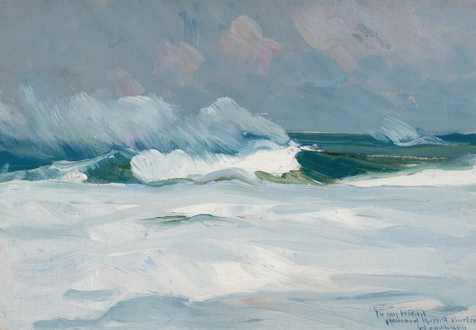 Snowy Wave Ocean Poster – Stormy Seaside Wall Art – 16×12/20×16/24×18/36×24