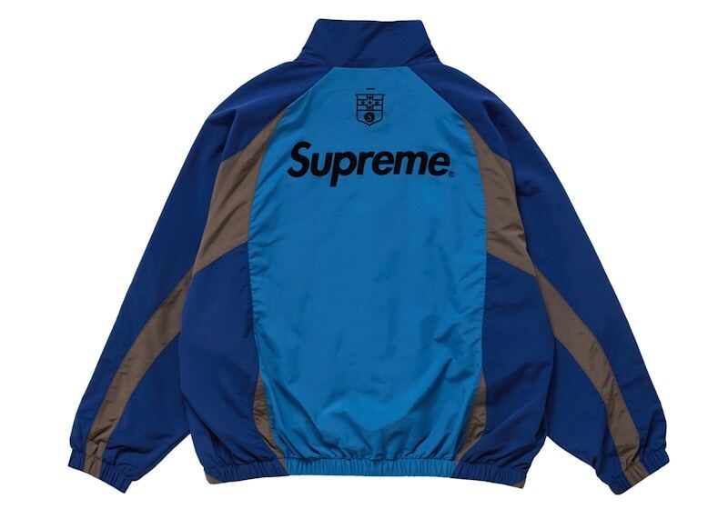 Supreme S Logo Track Jacket Black Navy Light Mint Size FW24 S-XXL