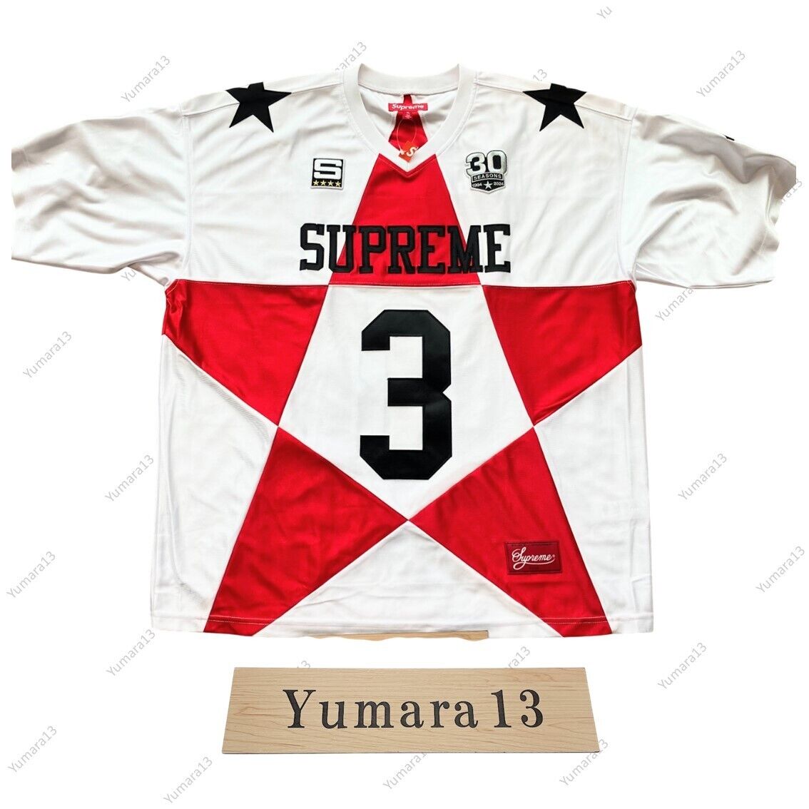 piro様用Supreme Star Football Jersey Black SUP-STR-JRSY-BLK_grande.png?v=