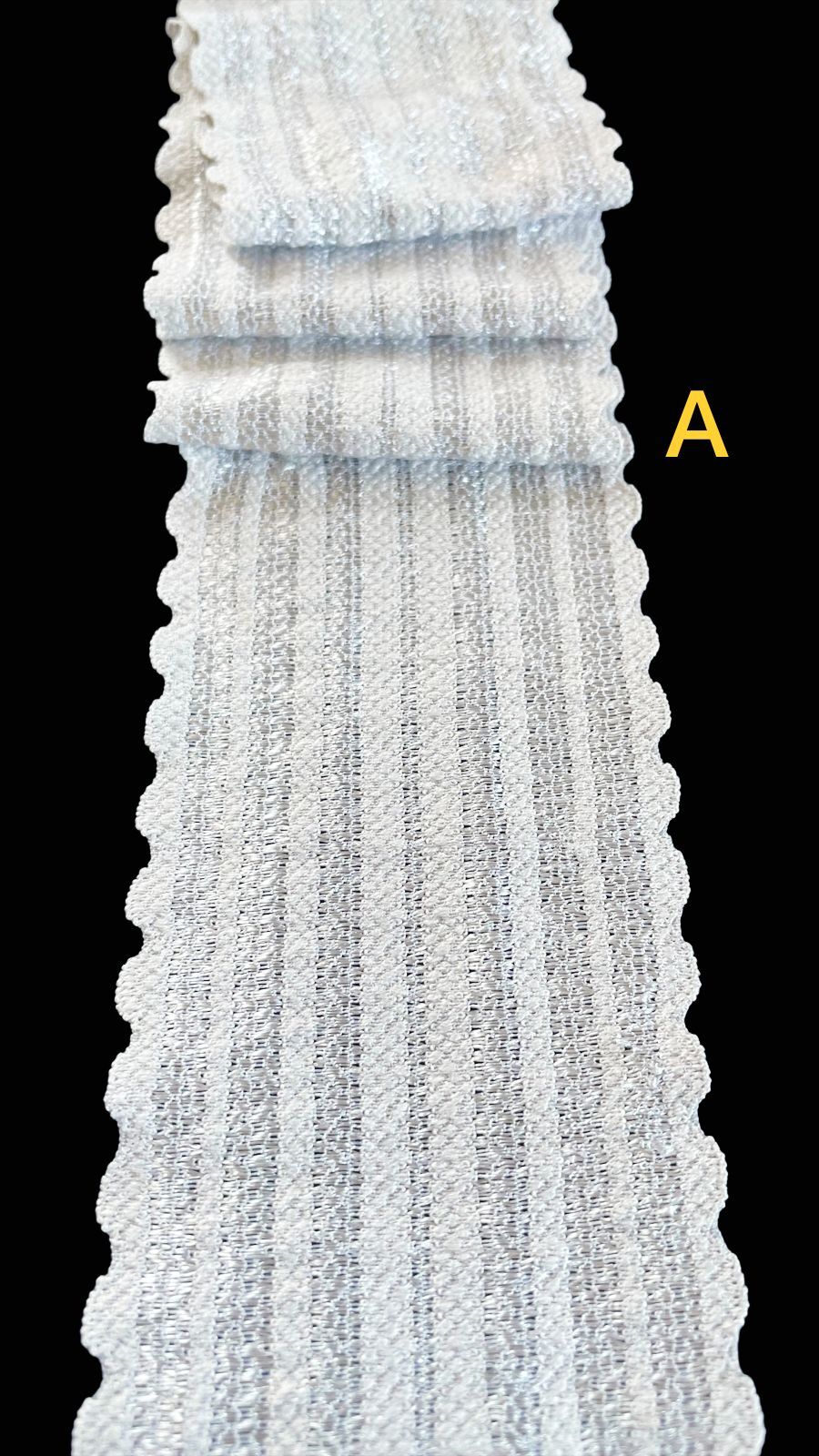 0.5/10 METERS Lace Elastic Stripe Design Trim Best Quality 6.2CM