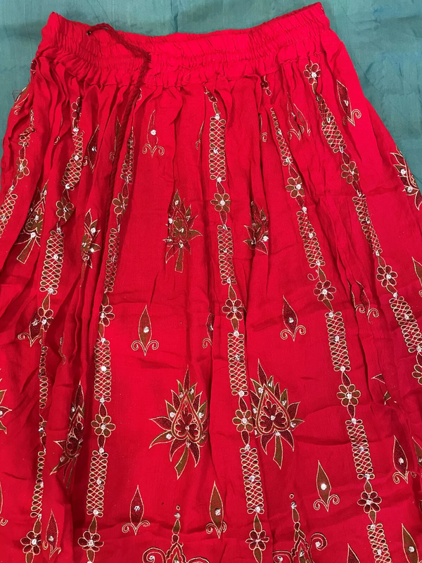Women's Skirt Sequin Crinkle Handmade Gypsy Long Lehenga Hippie Boho Maxi Skirts - Bild 12 von 30