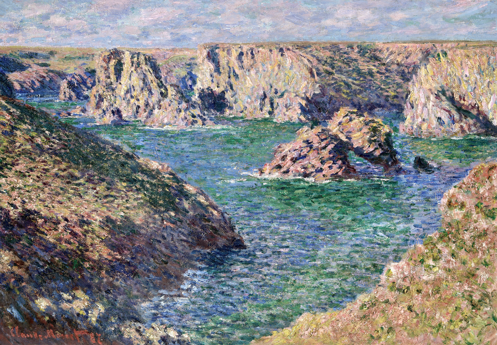 Coastal Cliffs Poster � Rugged Ocean Seascape Wall Art -…