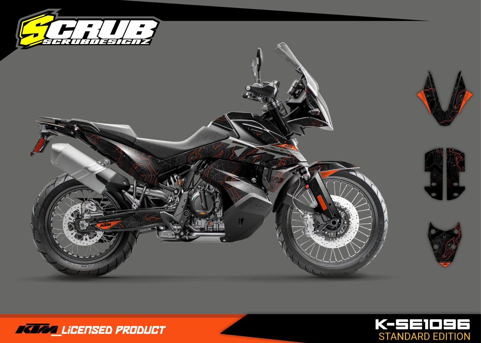 KTM ADVENTURE 2019-2022 790 R 890 R Rally Graphics Decals Stickers