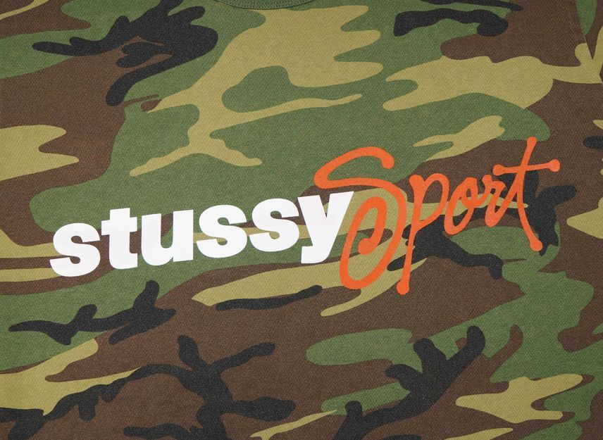 Stussy Sport Script Tee Black Navy Camo White 4colors Size S