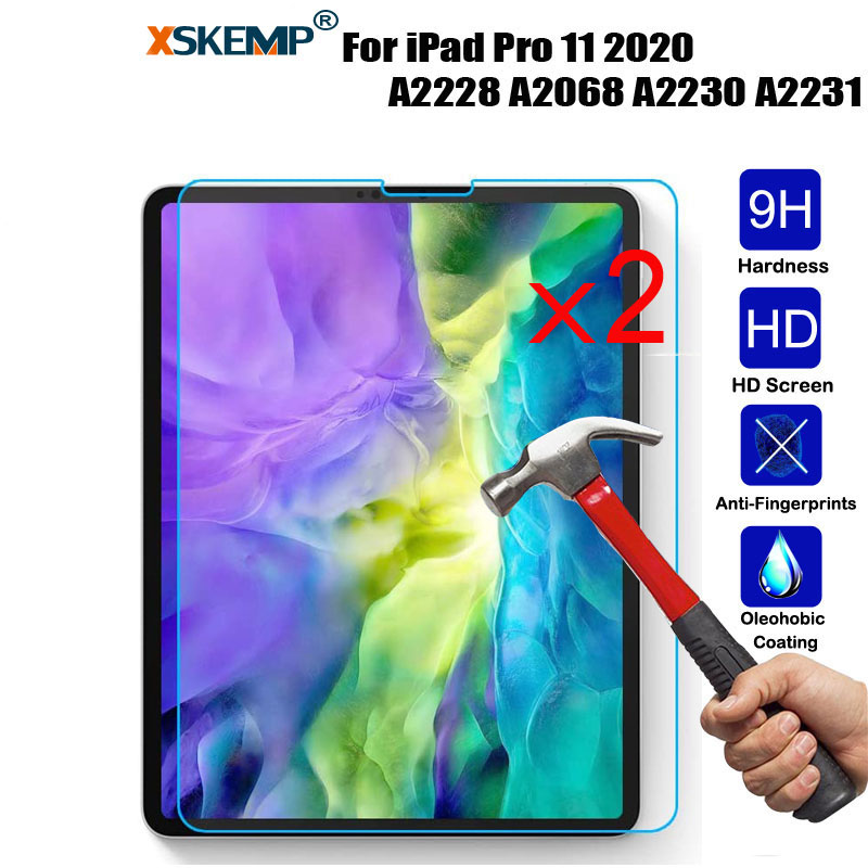 2Pc Tempered Glass Screen Guard Cover for iPad 9.7 6 5 10.2 9Th 8Th 7 Air Pro 11 - Picture 26 of 30