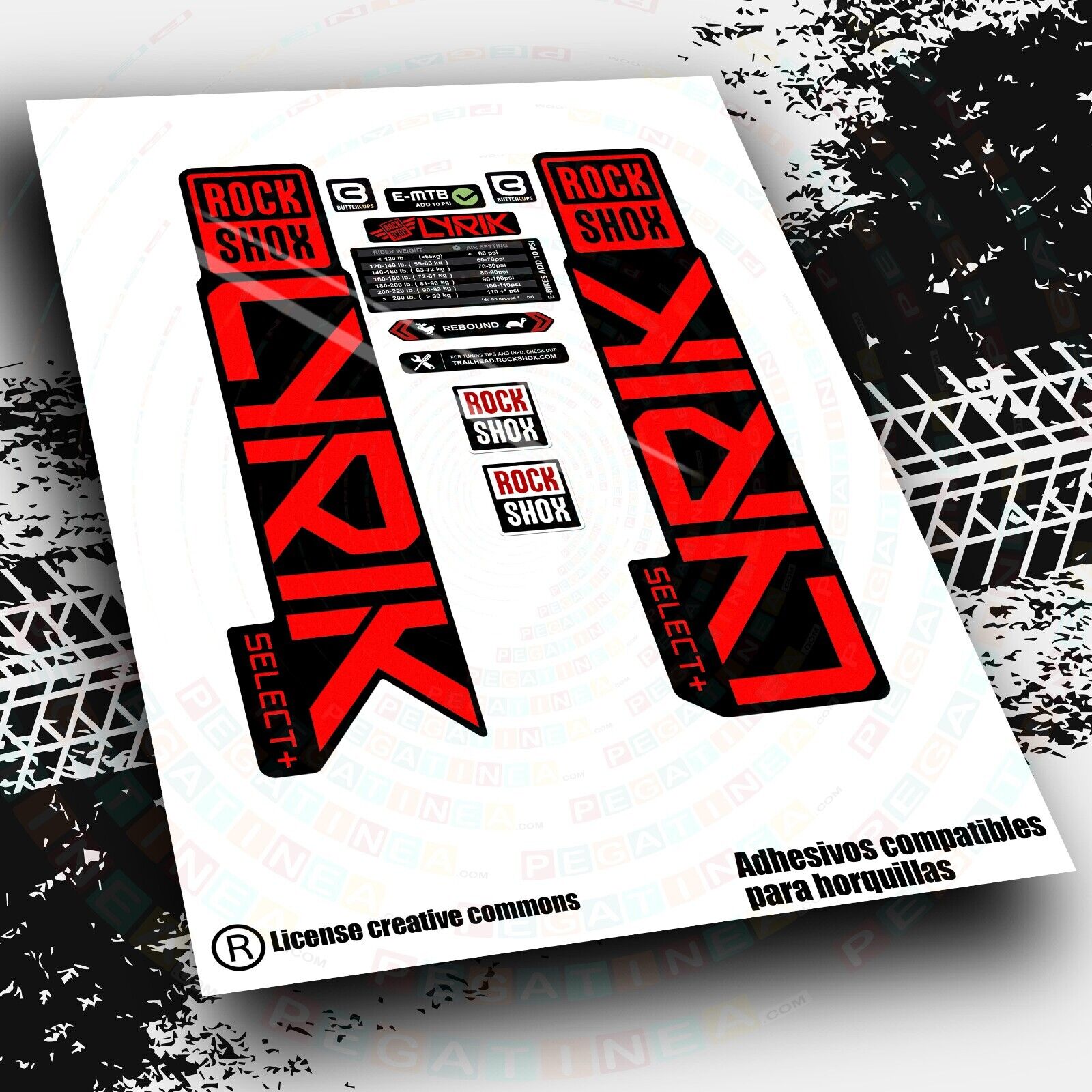 RockShOX BOXXER Select 2021 Aufkleber Set - Fuchsia Für Gabel