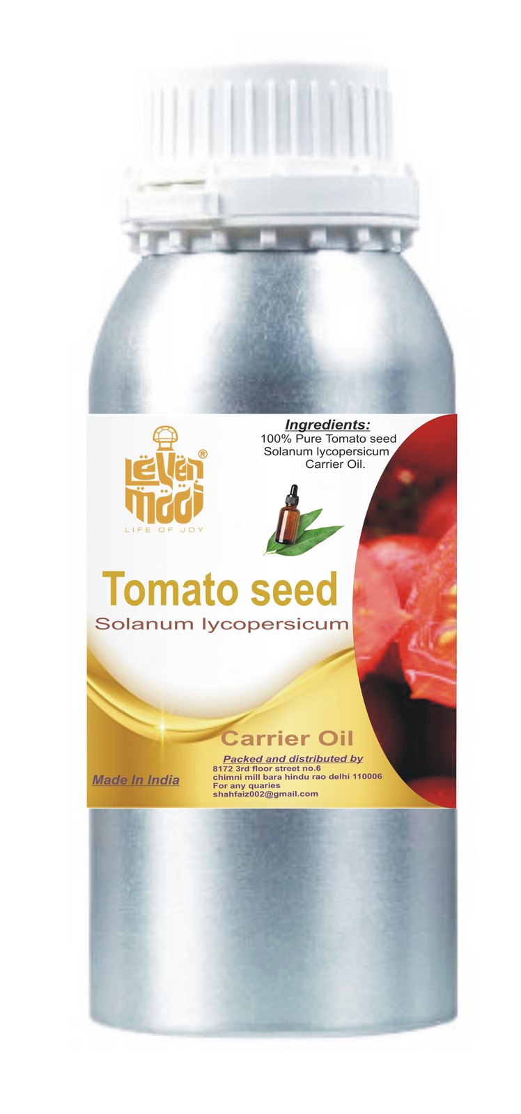 Levenmooi Tomato Seed 100% Solanum lycopersicum Pure & Natural Carrier Oil wD150