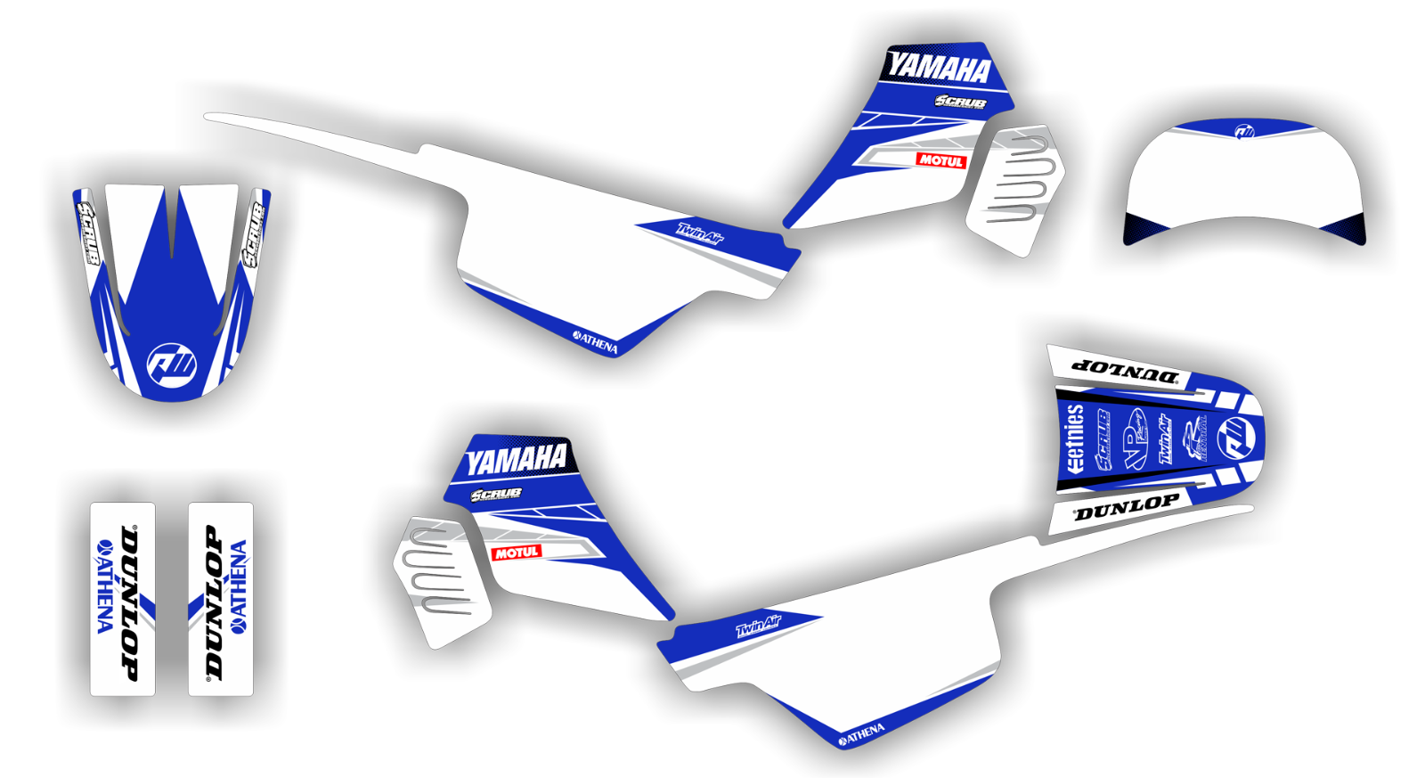 Yamaha PW 50 1986-2024 ALL YEARS Graphics Decals Stickers