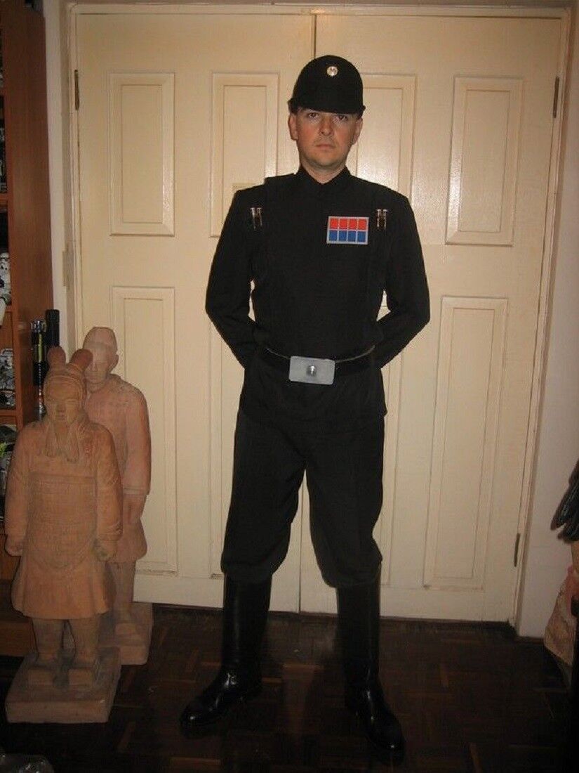 Disfraz de uniforme de oficial imperial negro / gris