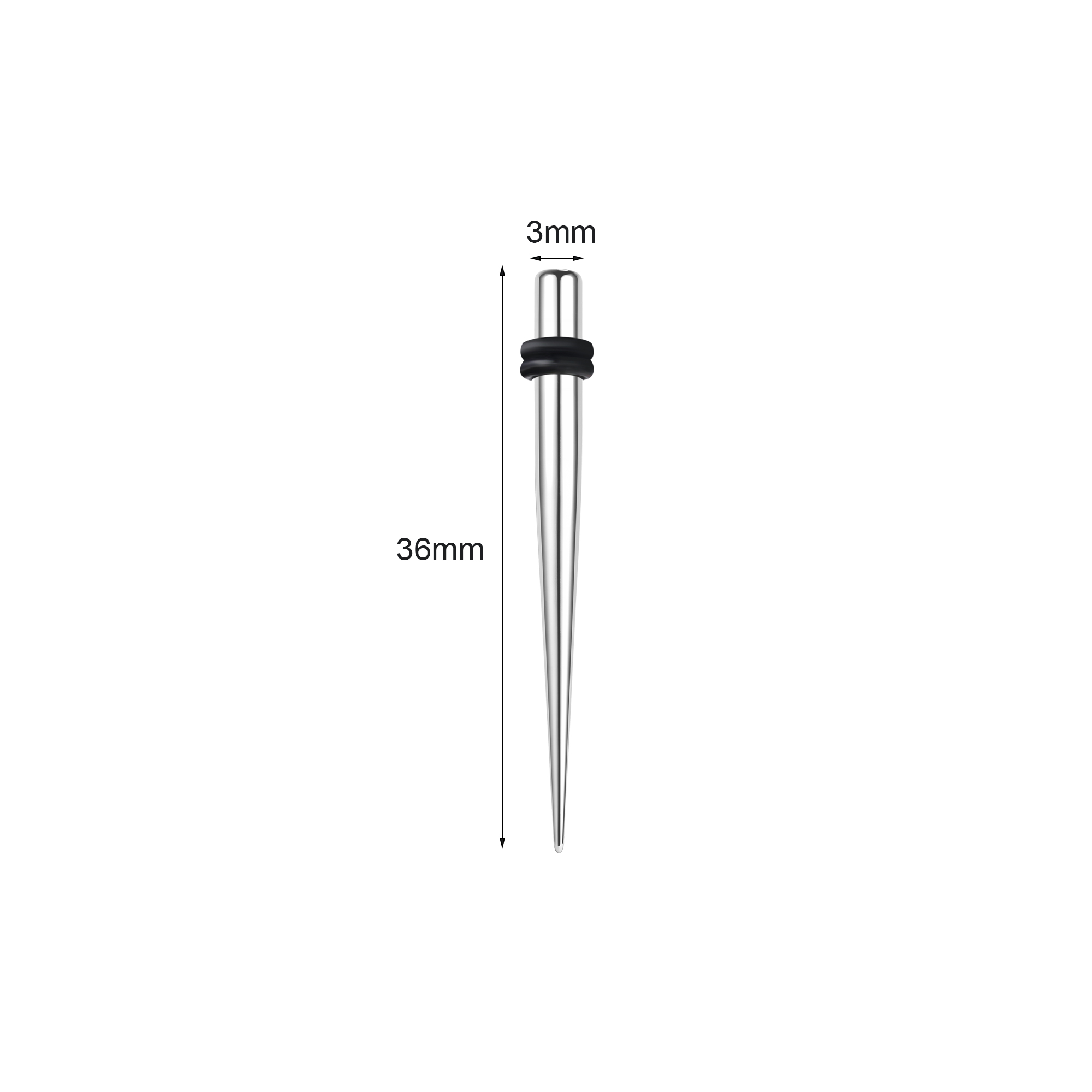 1 Pair Ear Stretchers Tapers Expanders Stainless Steel Ear Plug Gauge Piercings - Picture 13 of 16
