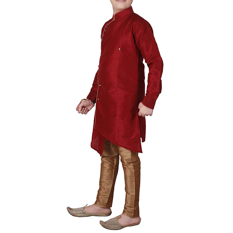 Kids Boys Kurta Pajama Set Stylish Wedding Sherwani Festive & Party Ethnic Wear - Picture 35 of 74