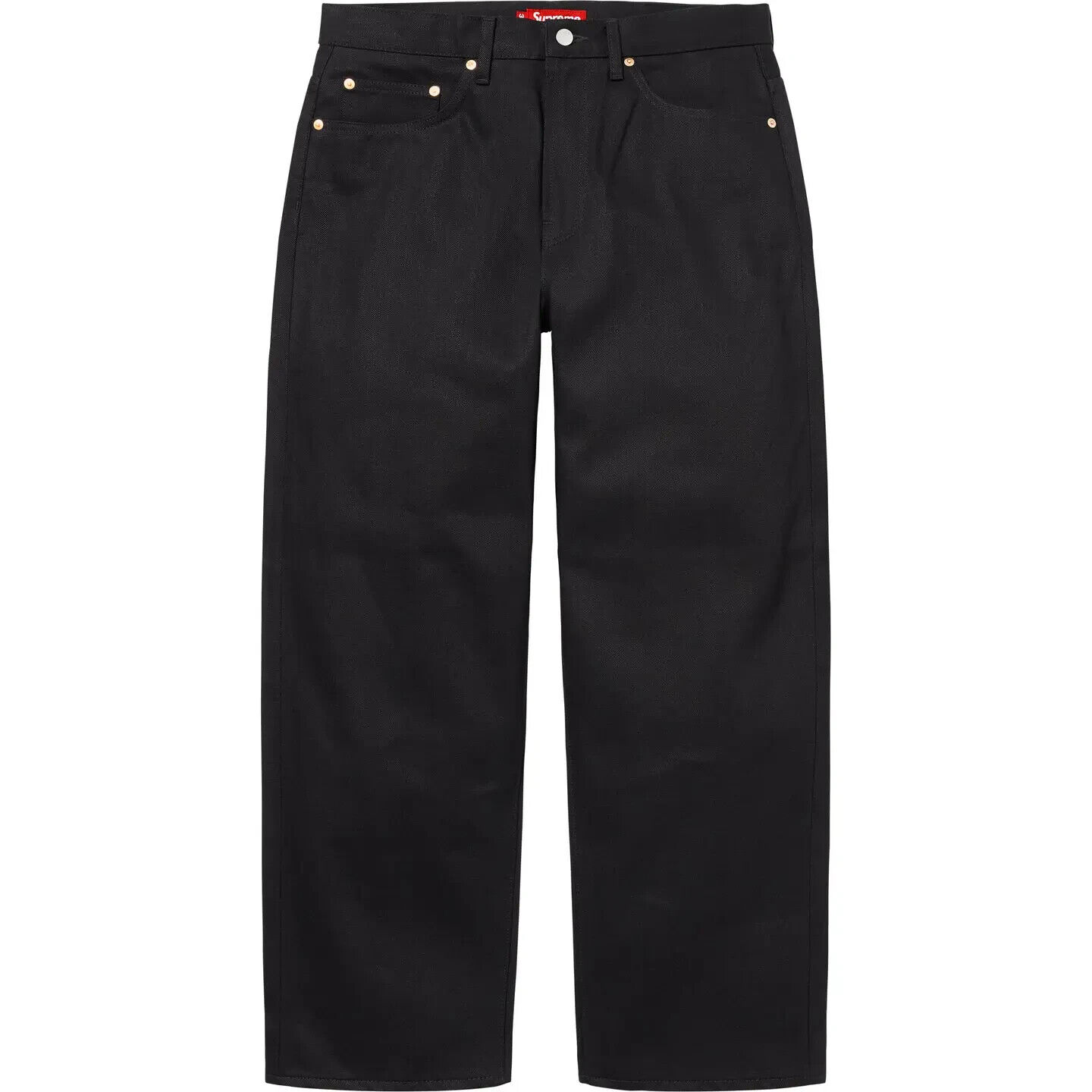 Supreme Rigid Baggy Selvedge Jean 25SS week1 Rigid Black / Indigo