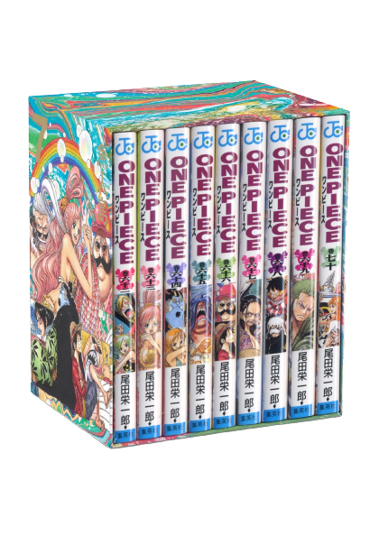 Conjunto de cómics de ONE PIECE con caja en idioma japonés Manga FedEx/DHL