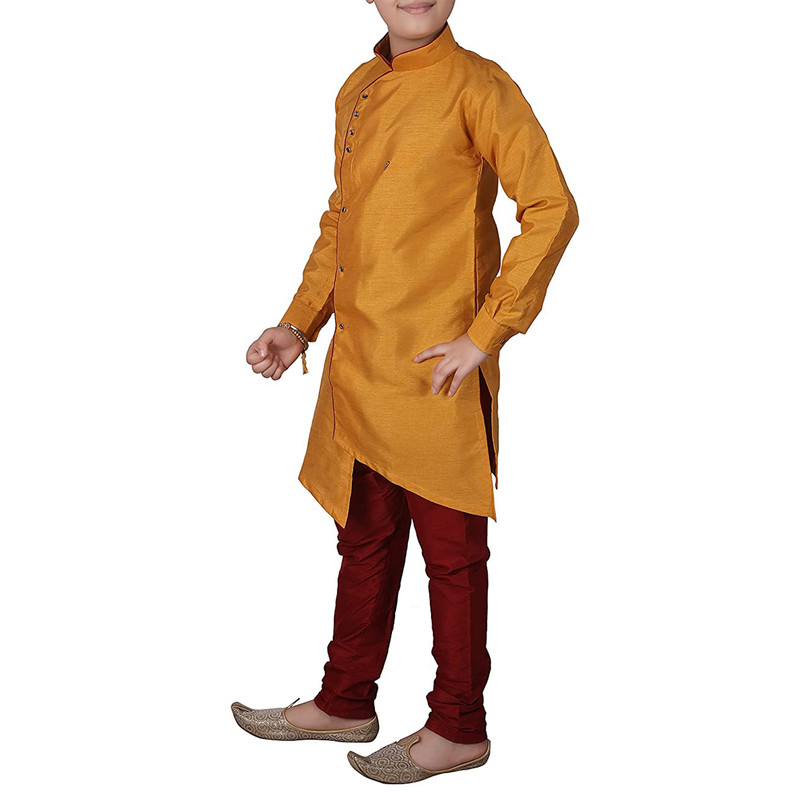 Kids Boys Kurta Pajama Set Stylish Wedding Sherwani Festive & Party Ethnic Wear - Picture 42 of 74