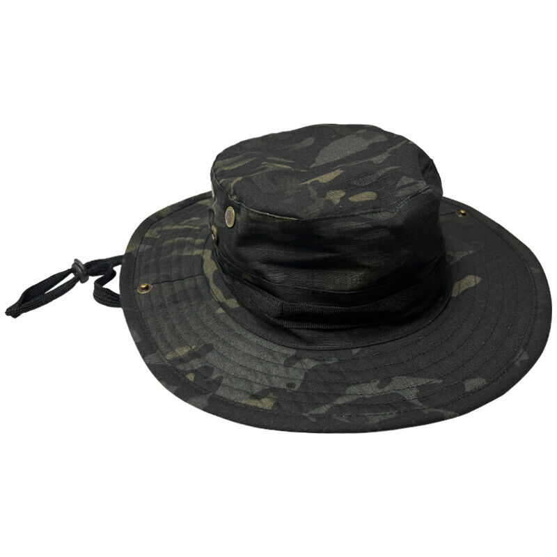 Tactical Hunting Camouflage Wide Brim BONNIE Hat Outdoor Camping Fishing Cap - Picture 67 of 93