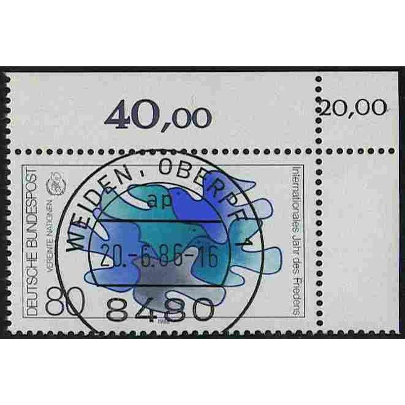 Federal Republic of Germany 1986, Mich.-No.: 1286, stamped corner edge KBWZ…