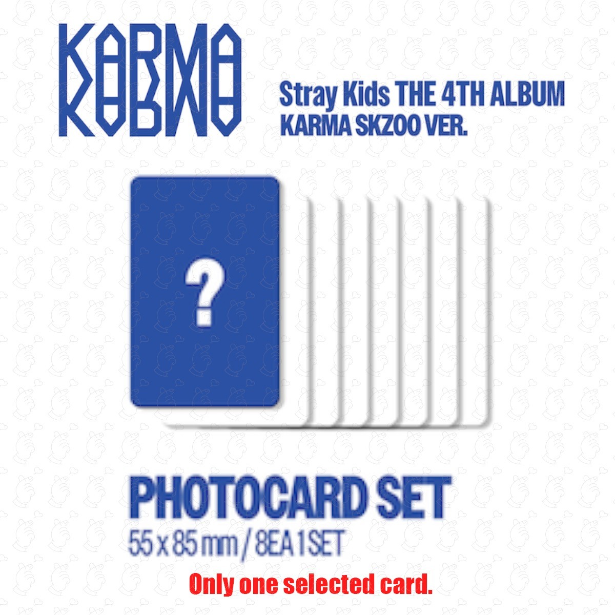 STRAY KIDS KARMA ALL ALBUM PHOTOCARD LIMITED CEREMONY HOORAY