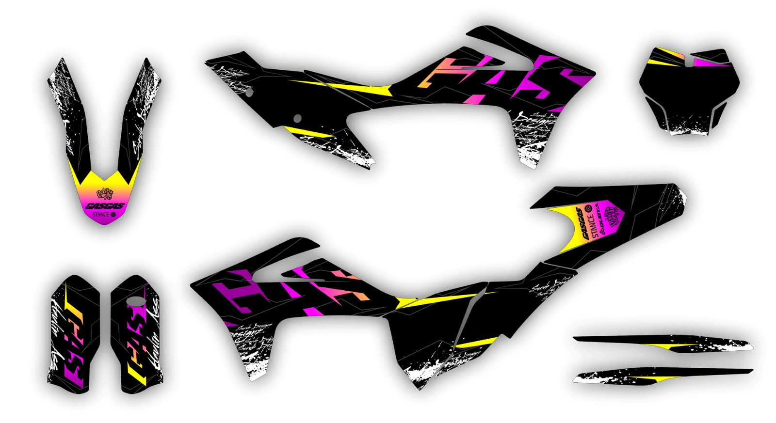 GasGas graphics 2021 2022 2023 MC MCf EX 125 250 350 450 Decals Stickers Gas Gas