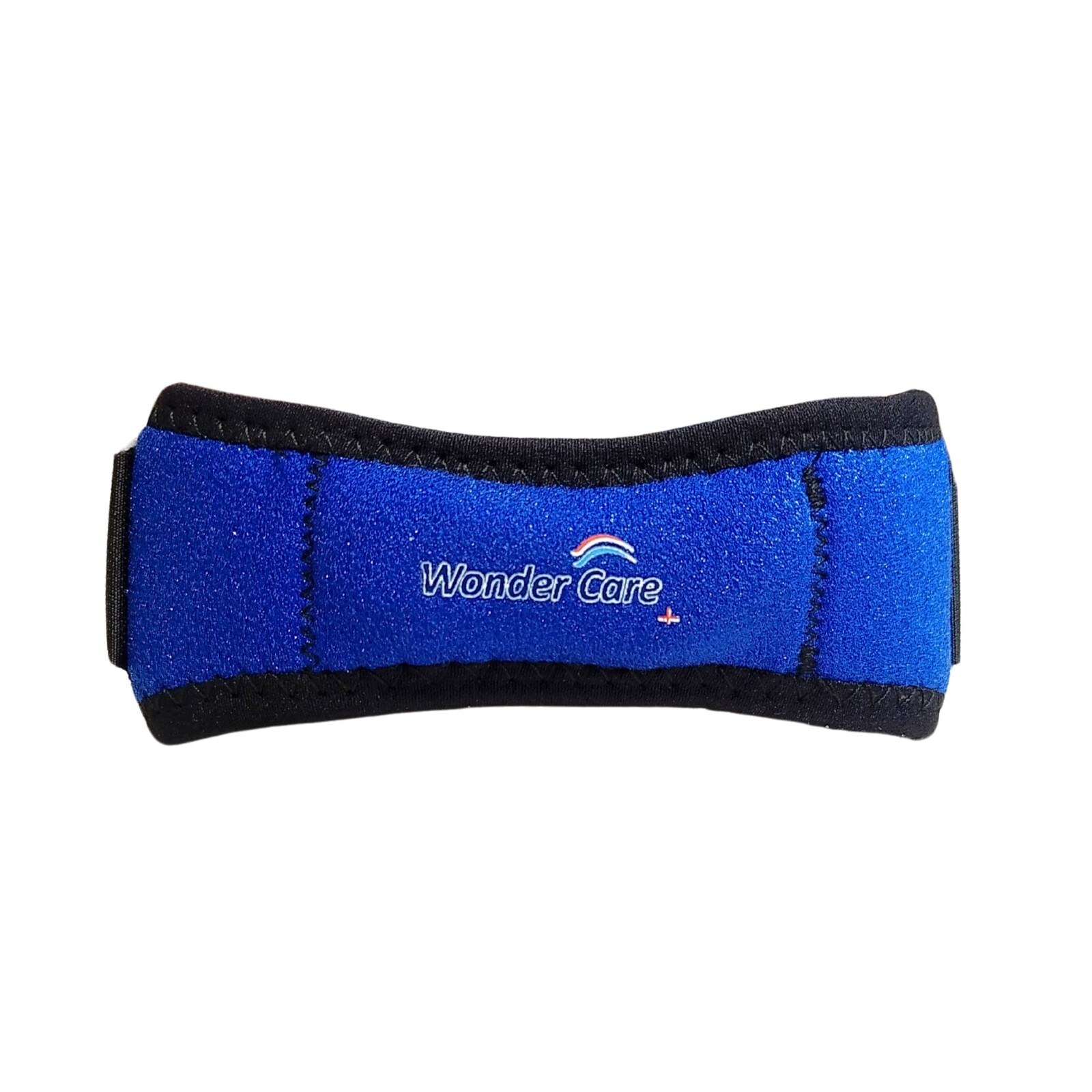 Knee Strap Brace Patella Tendon Support Protector Silicone Blue Free Size