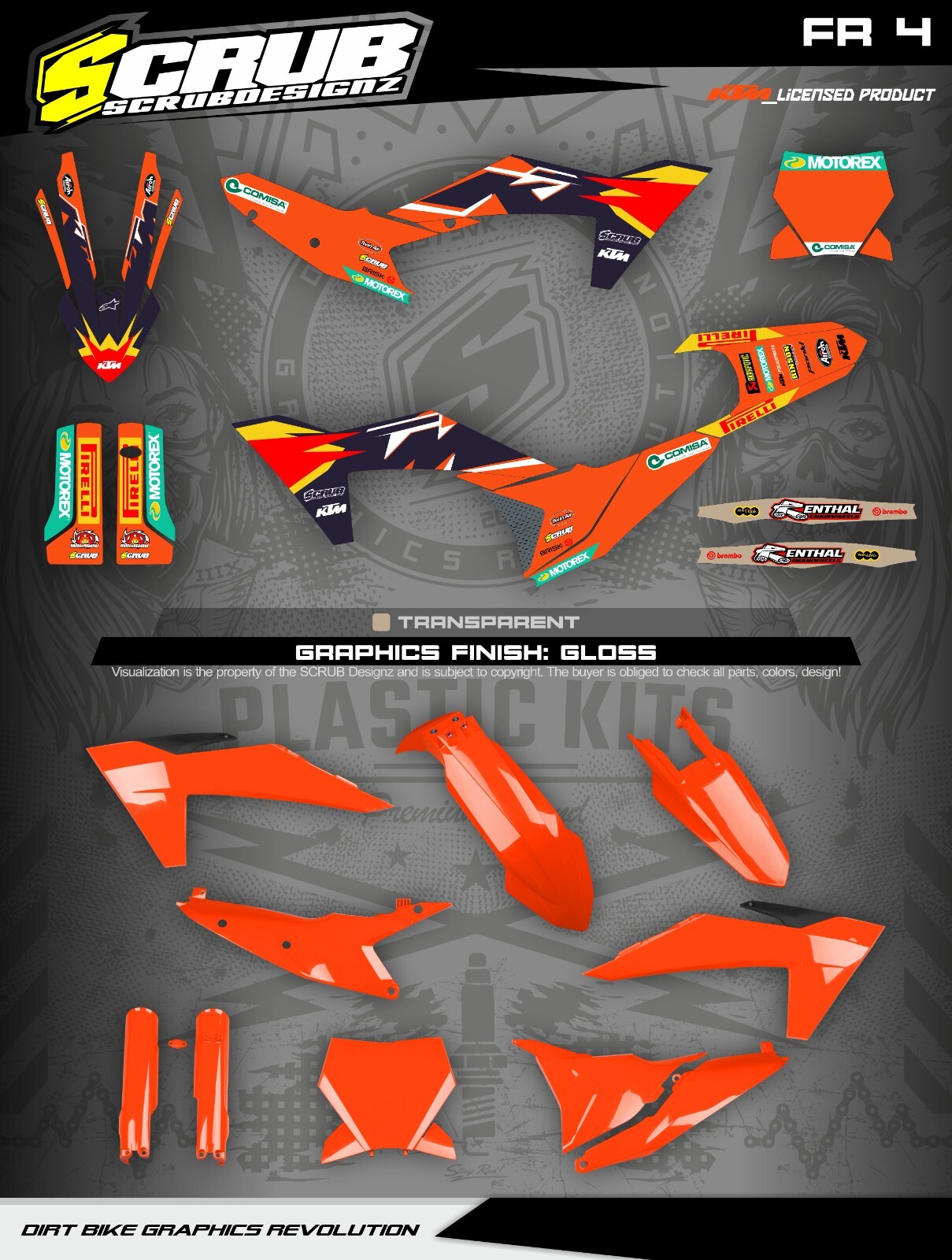 Plastics + Graphics KTM 2023 2024 XC XC-F SX SX-F