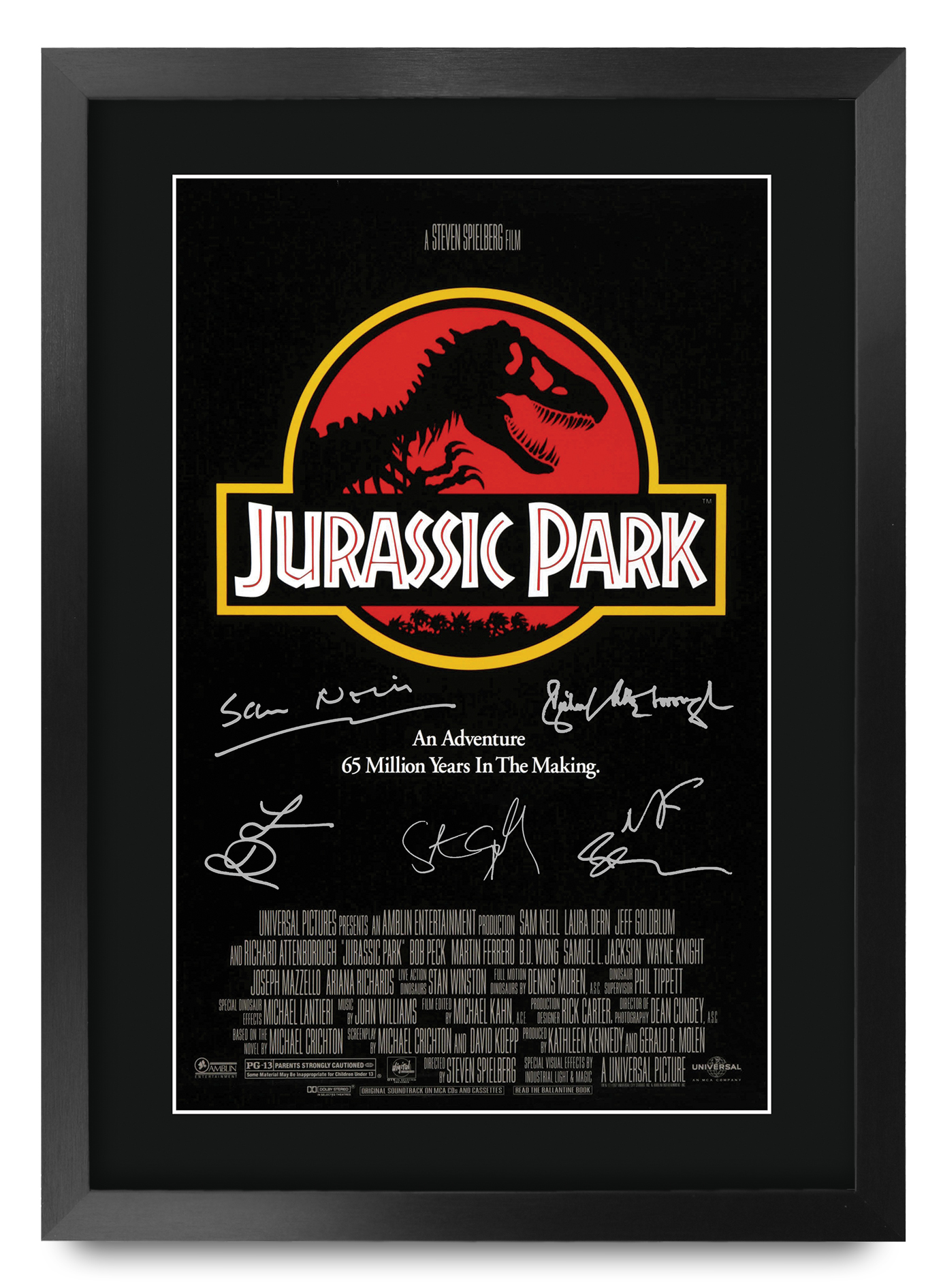 Parque Jurásico Excelente Idea de Regalo Impreso Póster A3 Imagen Firmada para Fanático del Cine - Imagen 16 de 24