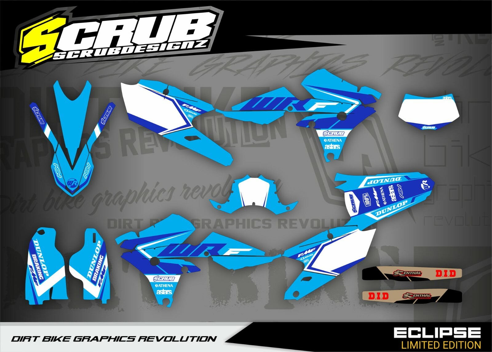 Yamaha WR450f Graphics 2016 2017 2018 SCRUB WRf 450 SCRUB