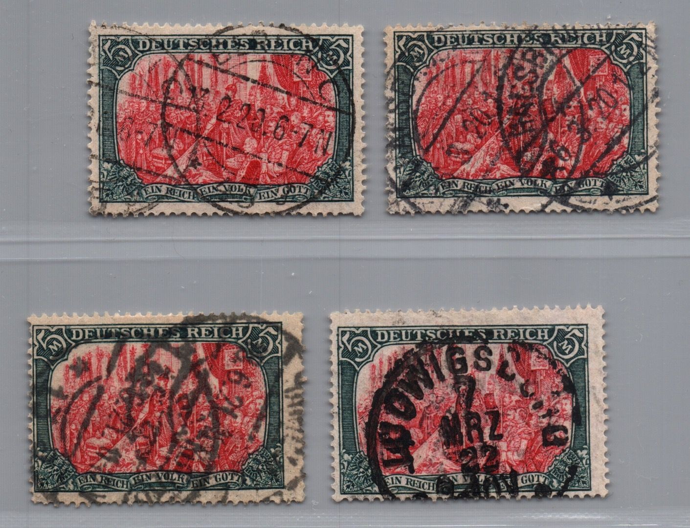 German Reich Lot Michel number 97BII stamped