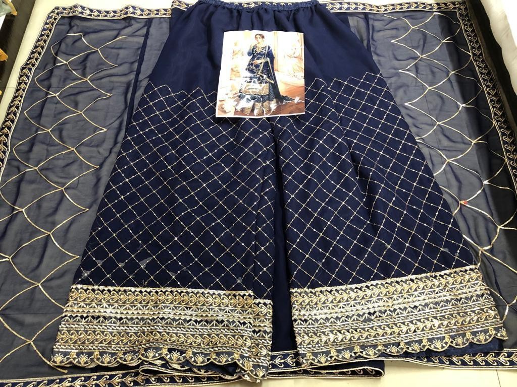 Tuta Bollywood indiano Kameez Salwar festa donna abito Anarkali pakistano - Foto 72 di 85