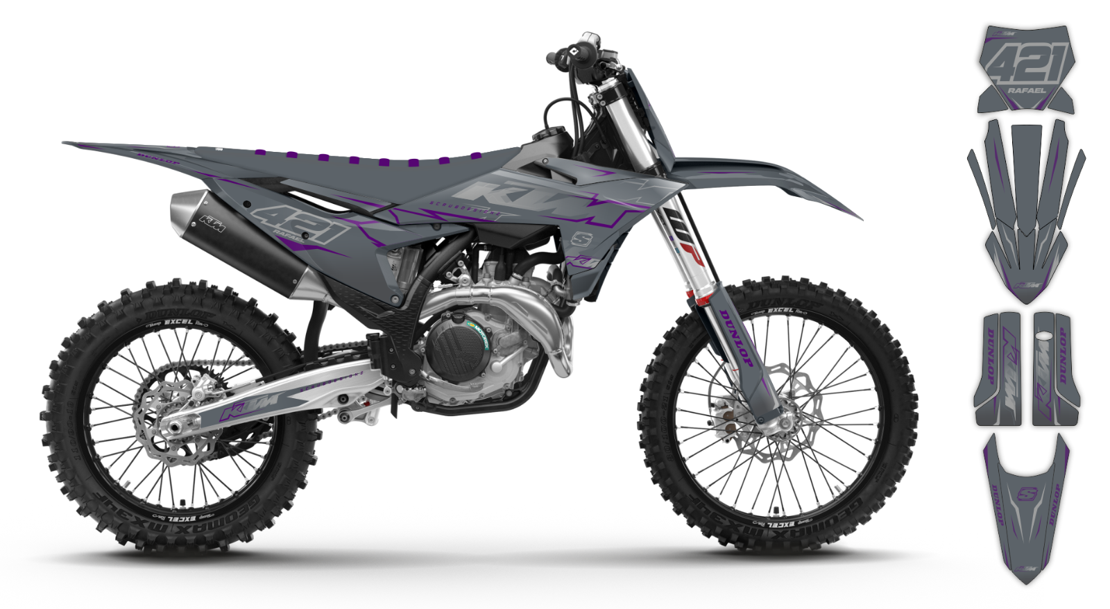 KTM Graphic SX SXf 125 150 250 300 450 350 2025 XC XCf Decals