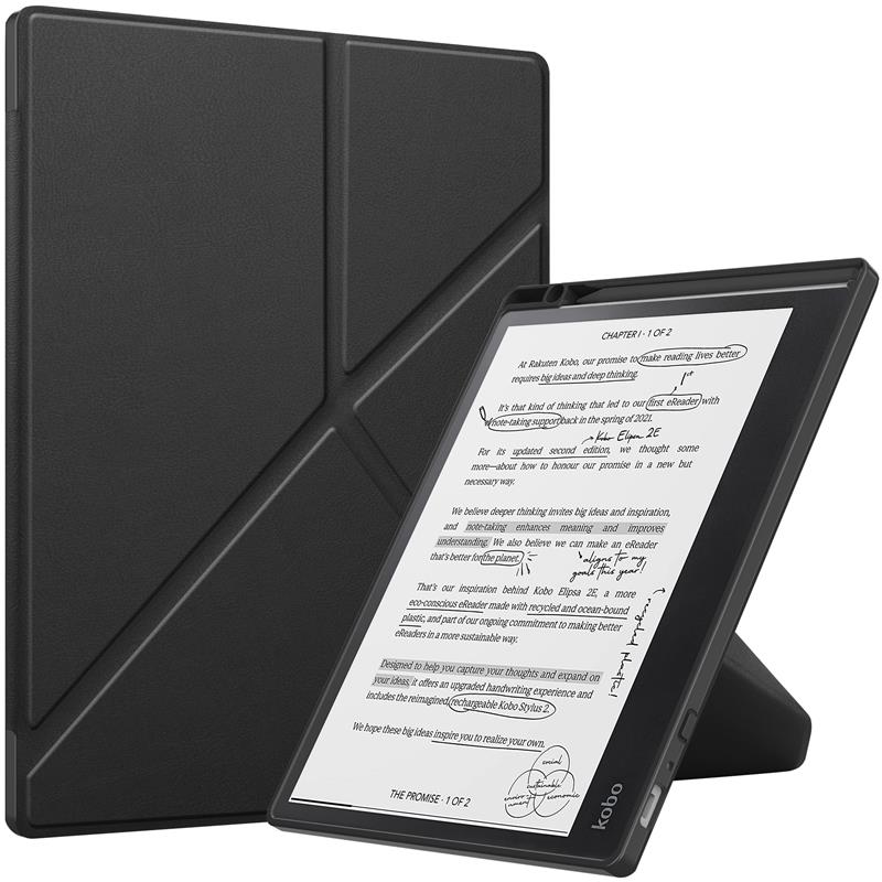 Leather Case For Kobo Elipsa 2E 2023 eReader Folding Stand Cover Auto Sleep Flip - Picture 19 of 29