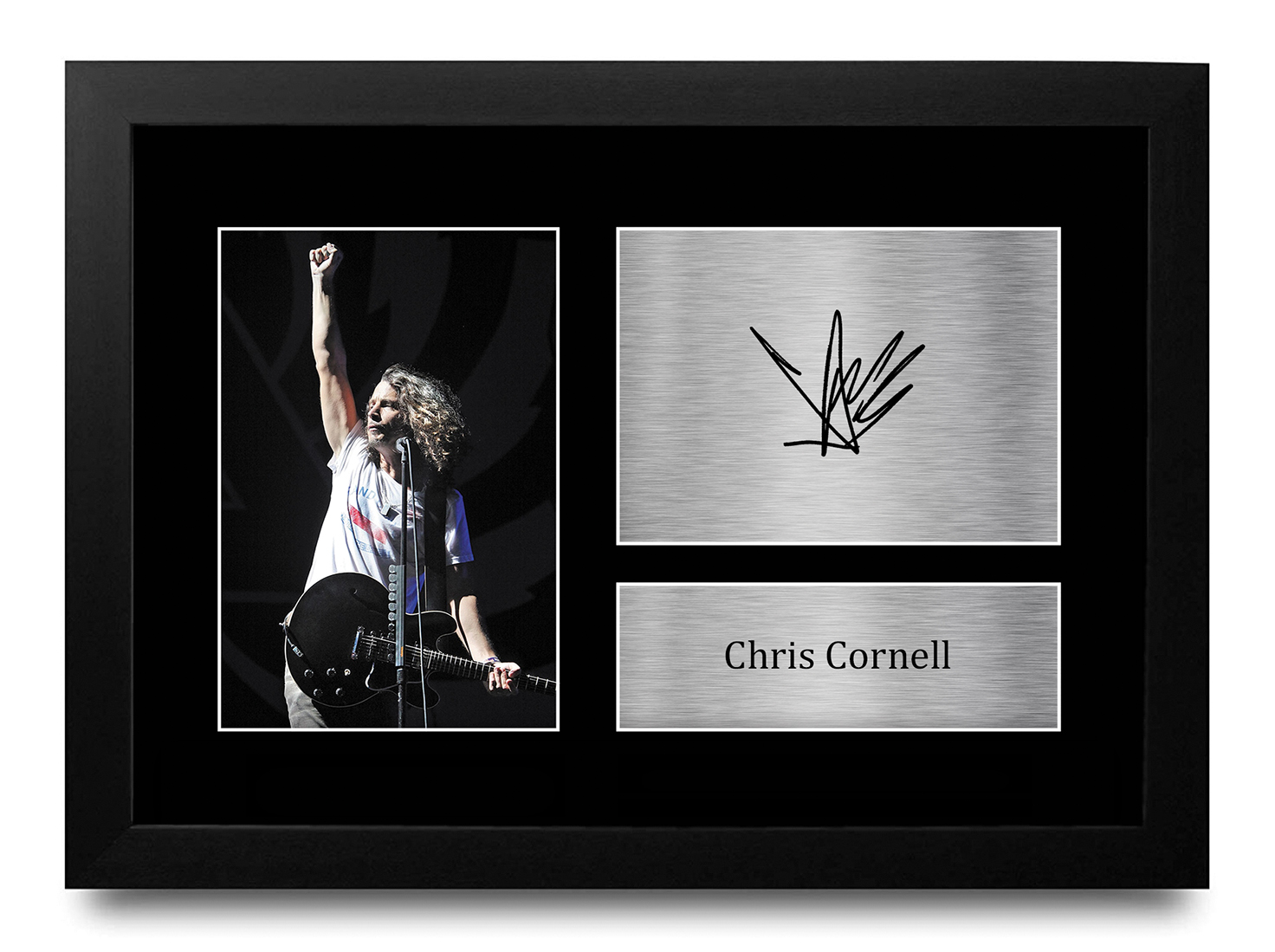Foto A4 firmada autógrafo preimpreso de Chris Cornell regalo para un fanático de Soundgarden - Imagen 10 de 17
