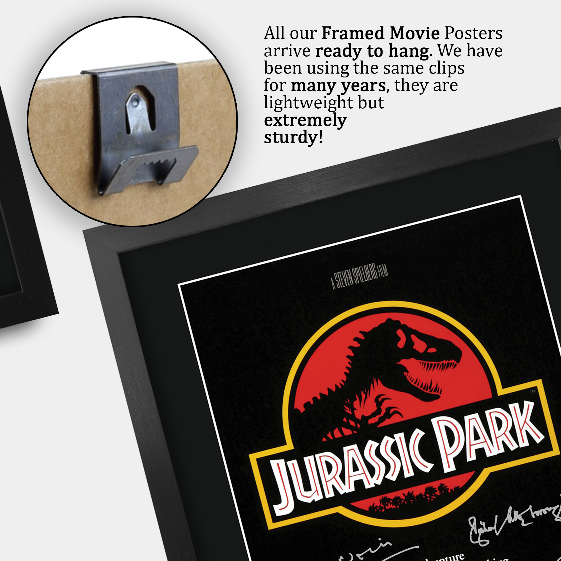 Parque Jurásico Excelente Idea de Regalo Impreso Póster A3 Imagen Firmada para Fanático del Cine - Imagen 20 de 24