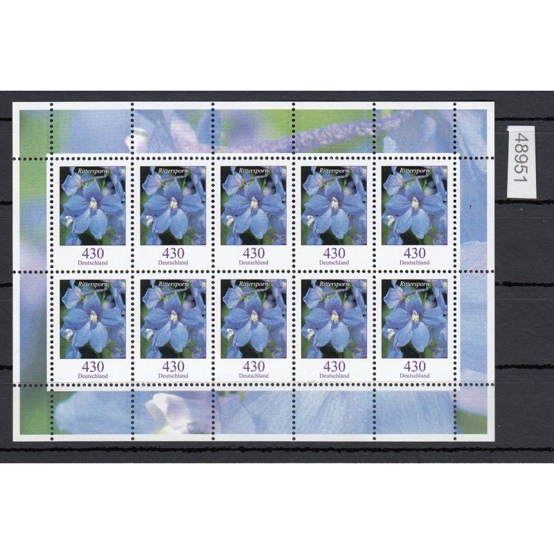 Federal Government 2005, Mich.-No.: 2435 ** Miniature sheet flowers 430 cents