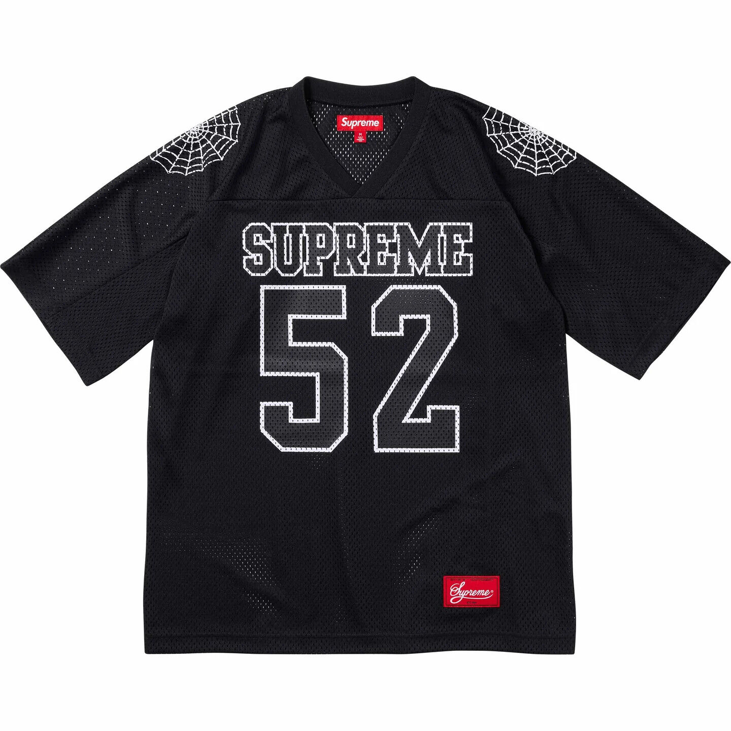 Supreme Spiderweb Football Jersey Black Orange White Blue 4colors