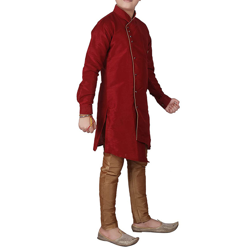 Kids Boys Kurta Pajama Set Stylish Wedding Sherwani Festive & Party Ethnic Wear - Picture 29 of 74