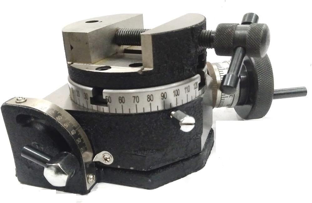HV 4" (100 mm) Tilting Milling Indexing Horizontal Vertical Rotary Table with - Picture 10 of 10