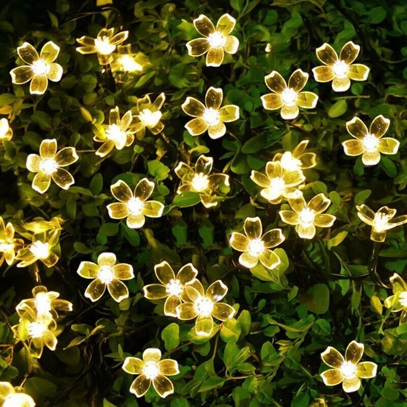220 LED Solar Christmas String Lights Flower Fairy Garden Outdoor Party Lamp - Picture 34 of 43