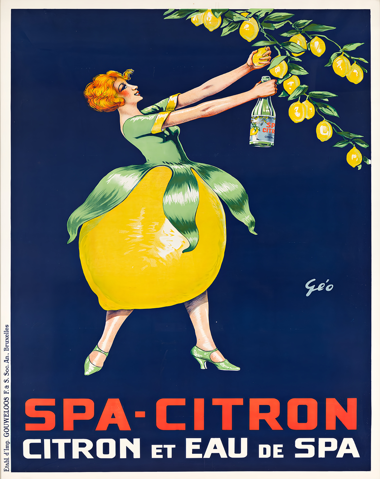 Spa-Citron Lemon Print by G�o Poster Wall Art – 12X16/16X20/18X24/24X36