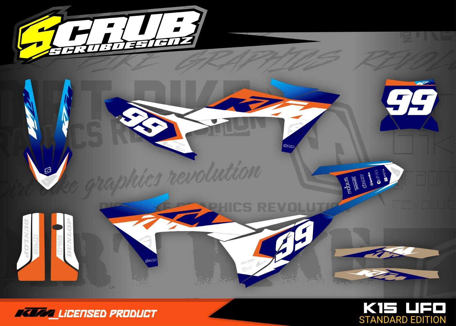 Plastics + Graphics KTM 2023 2024 XC XC-F SX SX-F