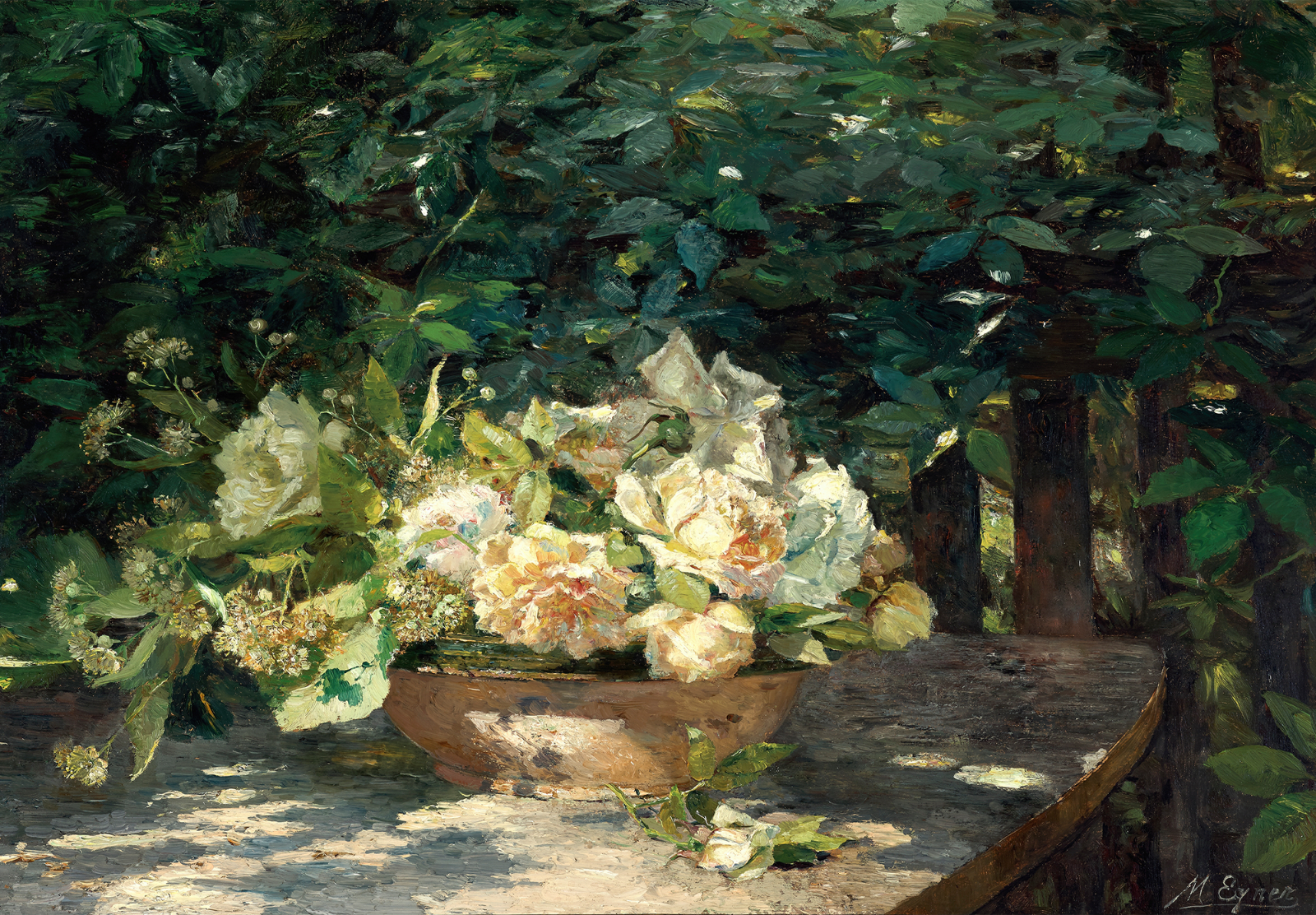White Garden Roses Poster Elegant Nature Wall Art- 16×12/20×16/24×18/36×24
