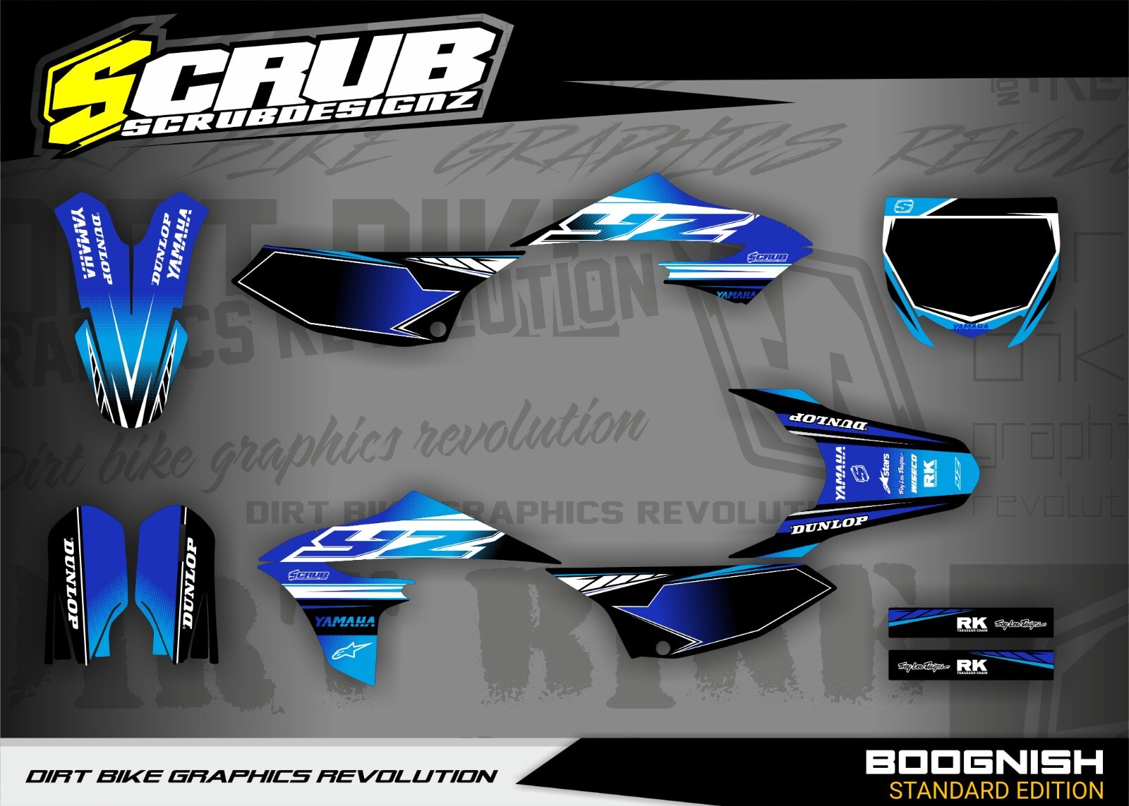 Graphics Kit YZ 65 Yamaha 2018 2019 2020 2021 2022 2023 2024 Decals Stickers