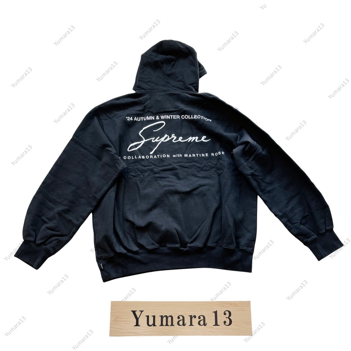 Supreme x Martine Rose Hooded Sweatshirt Black Navy Red 2colors